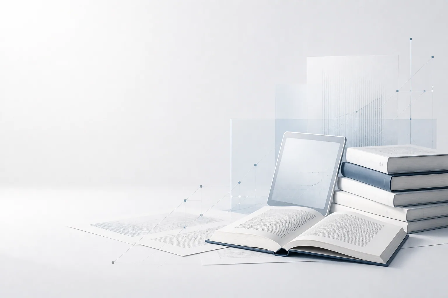 Livros, artigos e materiais reunidos para consulta